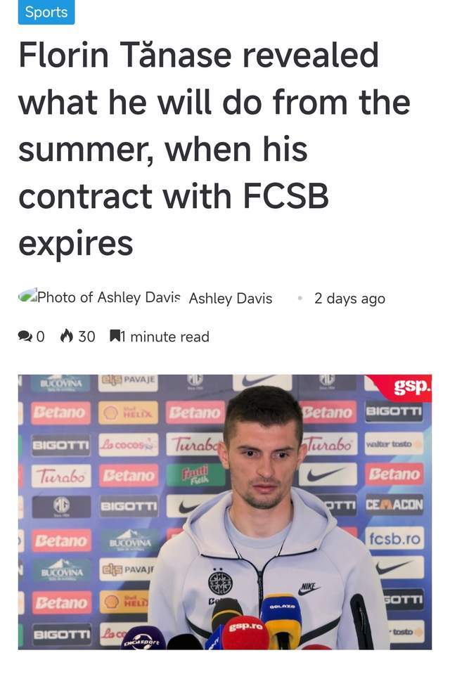 下一个斯坦丘？罗马尼亚金靴夏窗有望来中超：本赛季独造23球